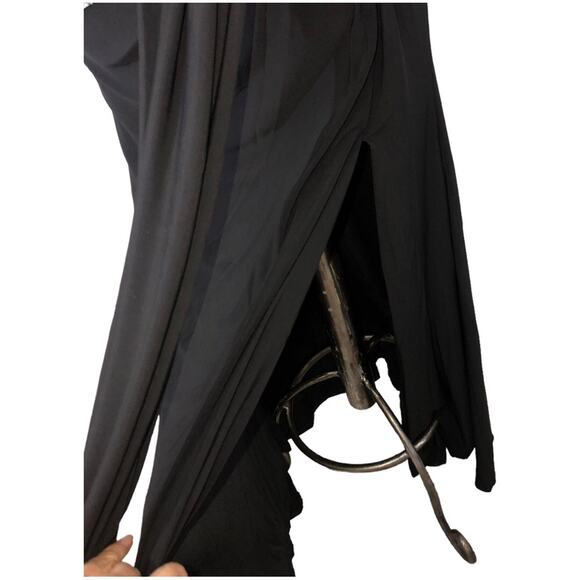 Vince Camuto Black One-Shoulder Pleated Waist Gown 6 NWOT - Picture 11 of 15